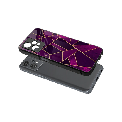 Violet Shards sleek oneplus nord ce 2 lite cover with tempered glass back and TPU edges