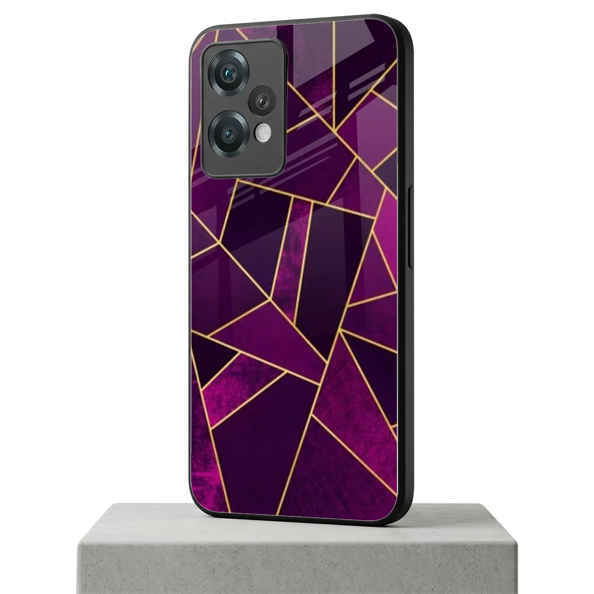 Violet Shards oneplus nord ce 2 lite mobile cover | shockproof glass phone case
