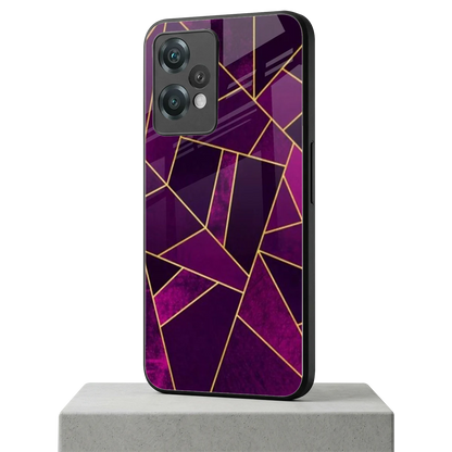 Violet Shards oneplus nord ce 2 lite mobile cover | shockproof glass phone case