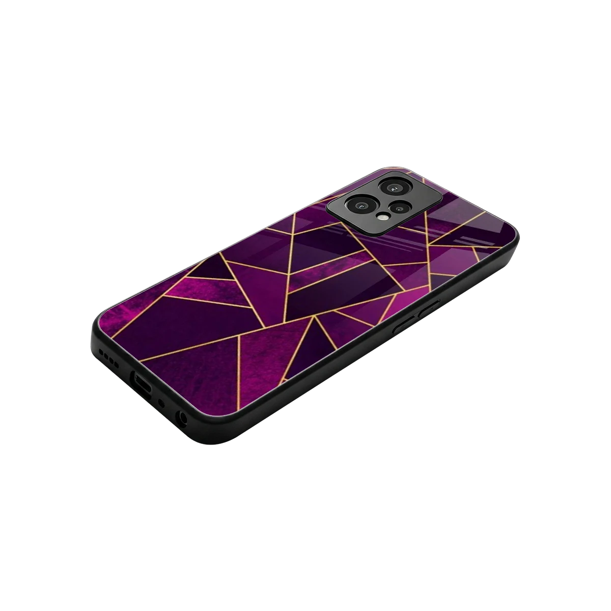 Violet Shards stylish phone case for oneplus nord ce 2 lite | glossy glass and slim fit