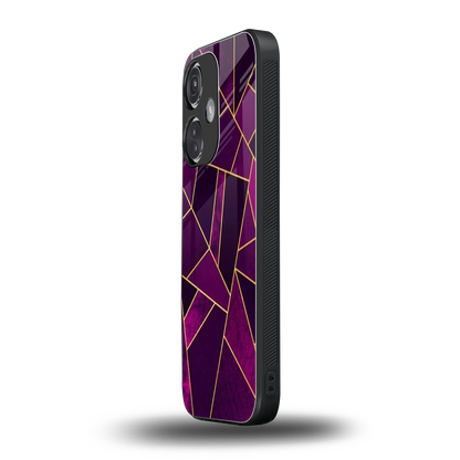 Violet Shards oneplus nord ce 3 mobile cover | shockproof glass phone case