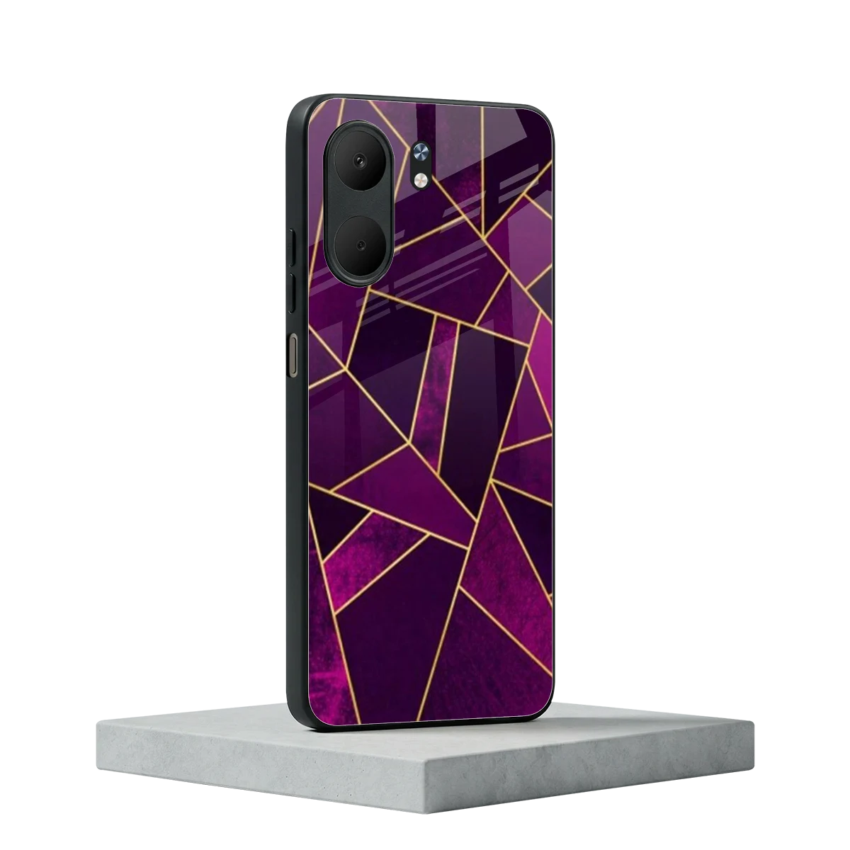 Violet Shards oppo a5x 5g mobile cover | shockproof glass phone case