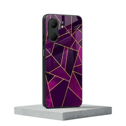 Violet Shards oppo a5x 5g mobile cover | shockproof glass phone case