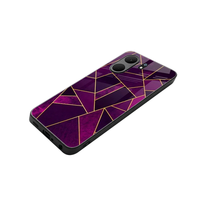 Violet Shards stylish phone case for oppo a5x 5g | glossy glass and slim fit