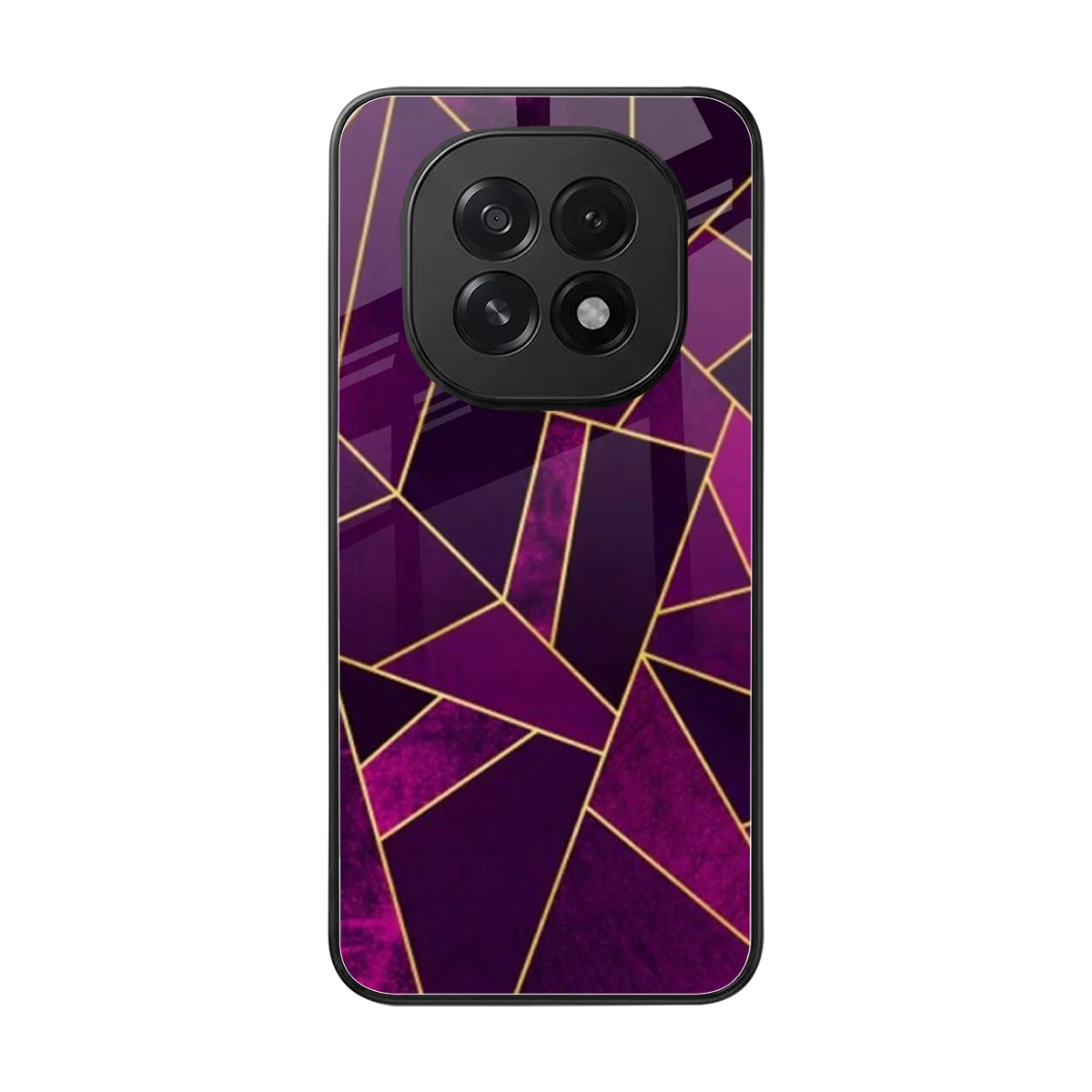 Violet Shards back phone cover | glass case for oppo f29 5g