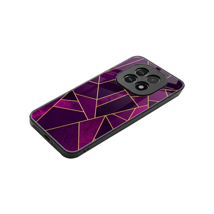 Violet Shards stylish phone case for oppo f29 5g | glossy glass and slim fit