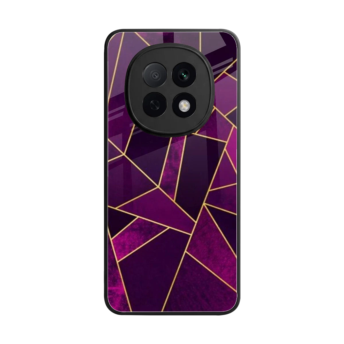 Violet Shards back phone cover | glass case for oppo f29 pro 5g