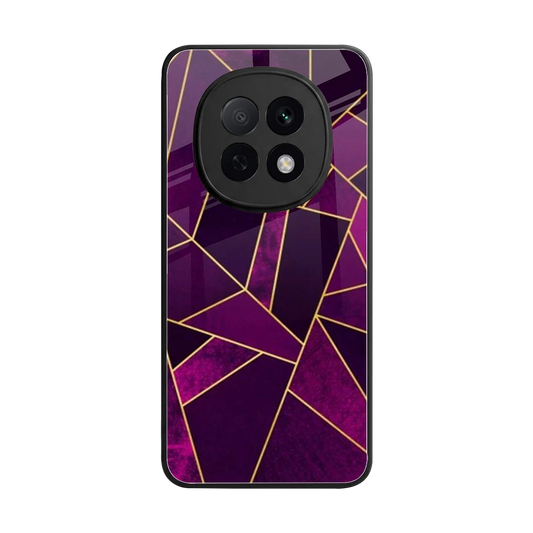 Violet Shards back phone cover | glass case for oppo f29 pro 5g