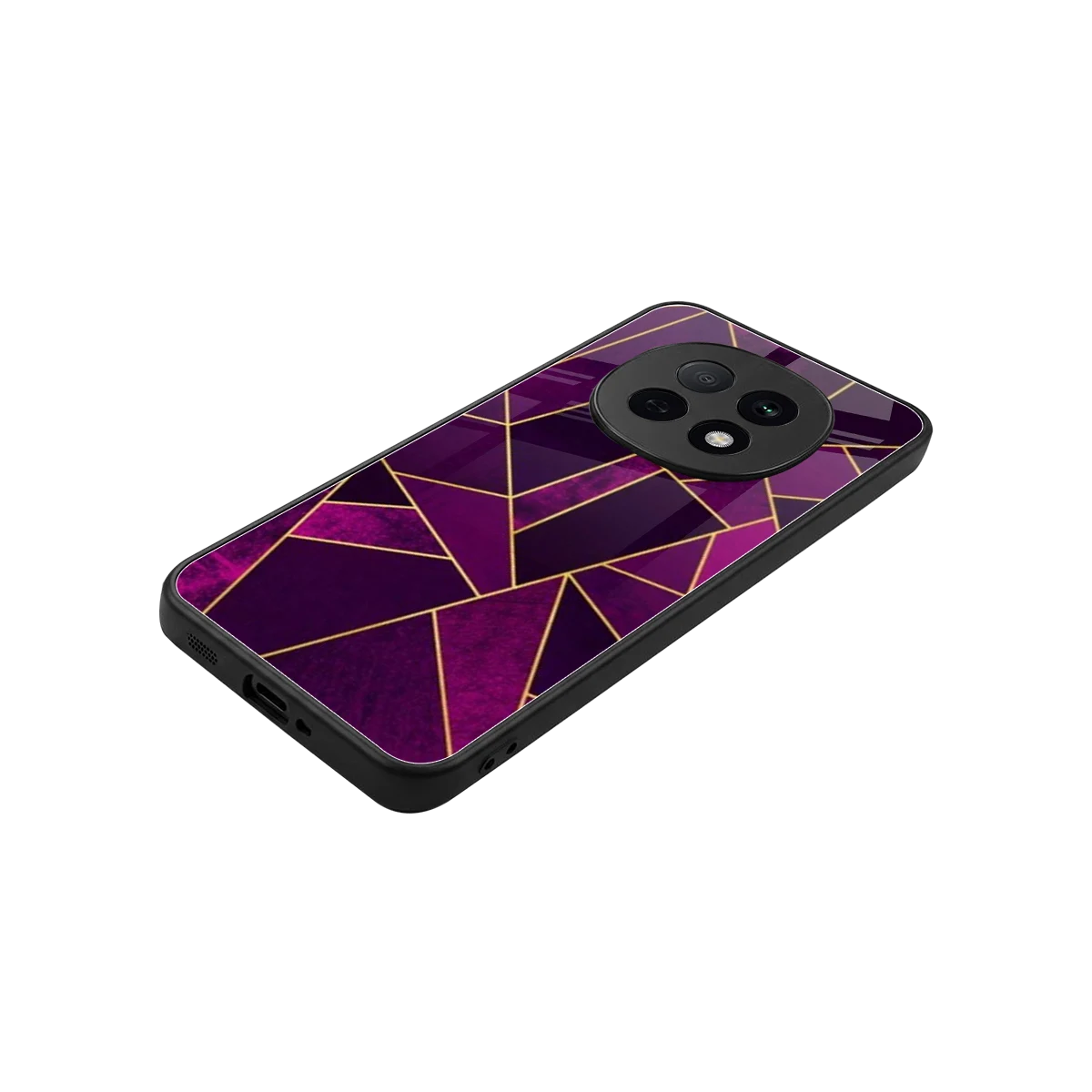 Violet Shards stylish phone case for oppo f29 pro 5g | glossy glass and slim fit