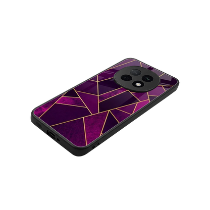 Violet Shards stylish phone case for oppo f29 pro 5g | glossy glass and slim fit