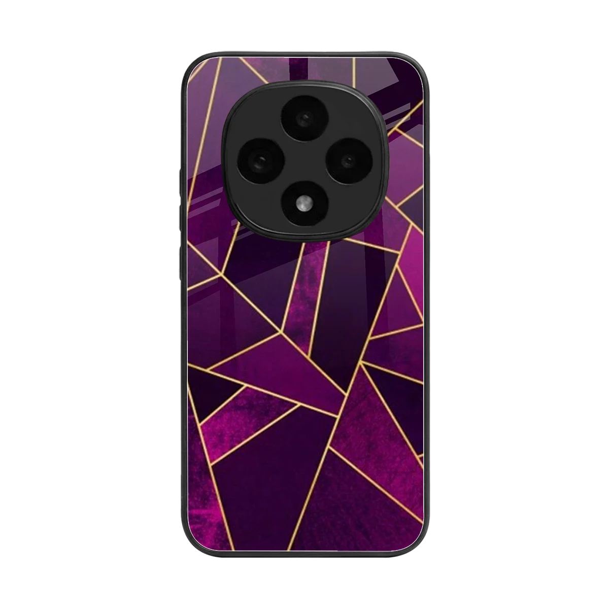 Violet Shards back phone cover | glass case for oppo f31 pro 5g