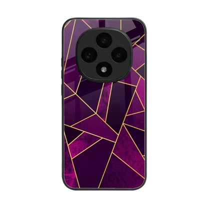 Violet Shards back phone cover | glass case for oppo f31 pro 5g