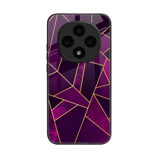 Violet Shards back phone cover | glass case for oppo f31 pro 5g