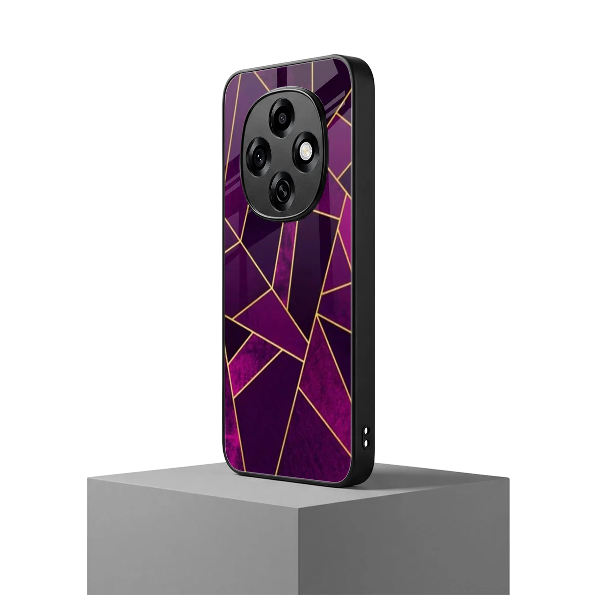 Violet Shards oppo f31 pro 5g mobile cover | shockproof glass phone case
