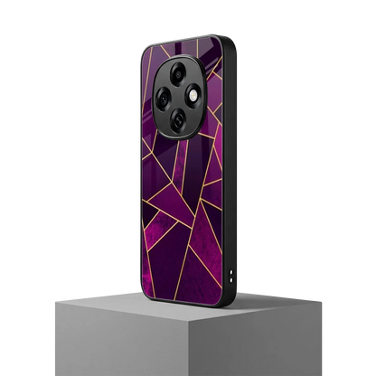 Violet Shards oppo f31 pro 5g mobile cover | shockproof glass phone case