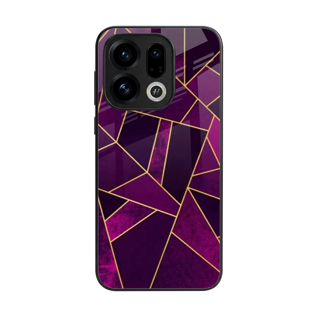 Violet Shards back phone cover | glass case for oppo find x9