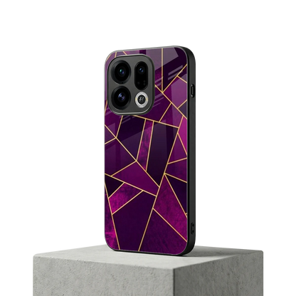 Violet Shards oppo find x9 mobile cover | shockproof glass phone case