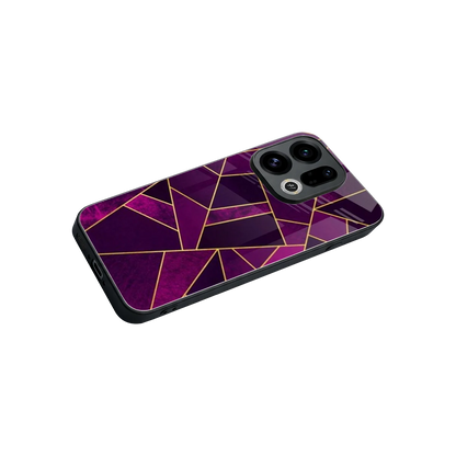 Violet Shards stylish phone case for oppo find x9 | glossy glass and slim fit