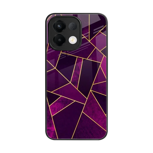 Violet Shards back phone cover | glass case for oppo k13 5g