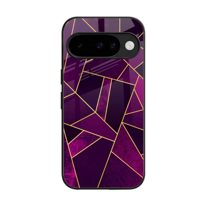 Violet Shards back phone cover | glass case for google pixel 10