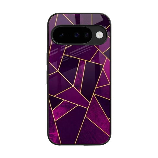 Violet Shards back phone cover | glass case for google pixel 10