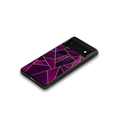 Violet Shards google pixel 6 pro mobile cover | shockproof glass phone case