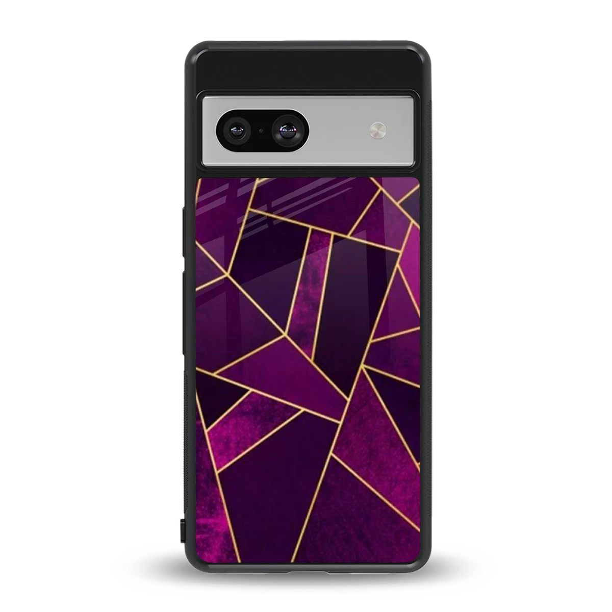 Violet Shards back phone cover | glass case for google pixel 7