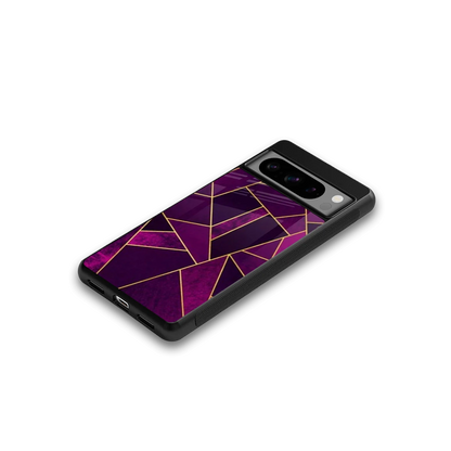 Violet Shards google pixel 8 pro mobile cover | shockproof glass phone case