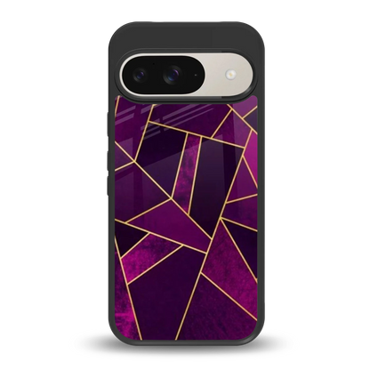 Violet Shards back phone cover | glass case for google pixel 9