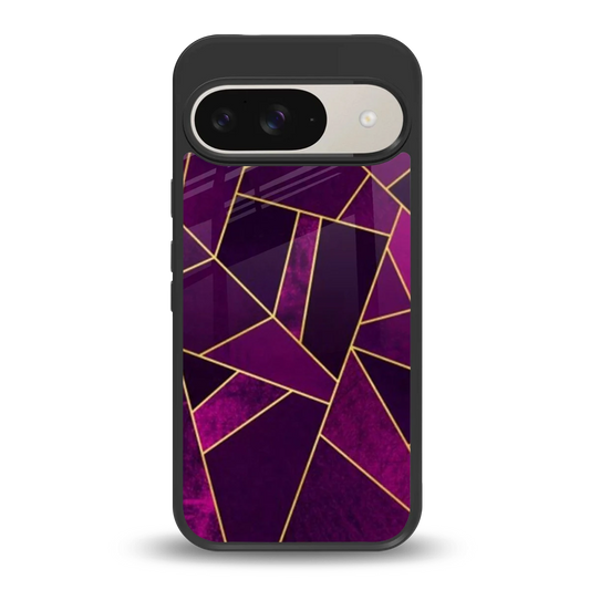 Violet Shards back phone cover | glass case for google pixel 9