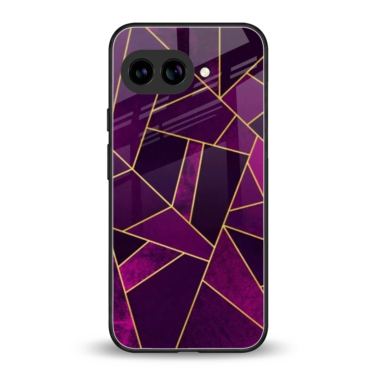 Violet Shards back phone cover | glass case for google pixel 10a