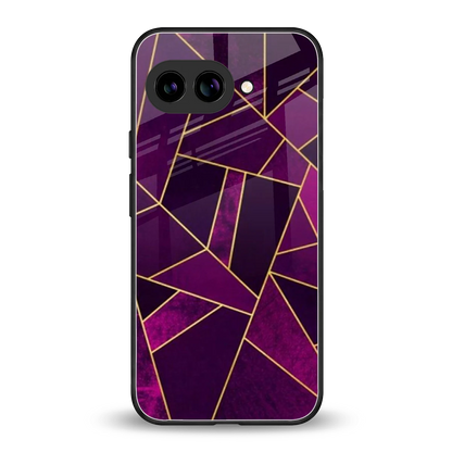 Violet Shards back phone cover | glass case for google pixel 10a