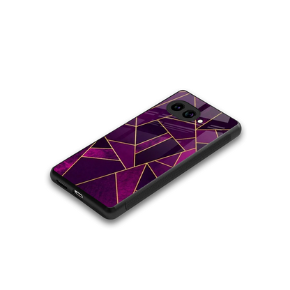 Violet Shards stylish phone case for google pixel 10a | glossy glass and slim fit