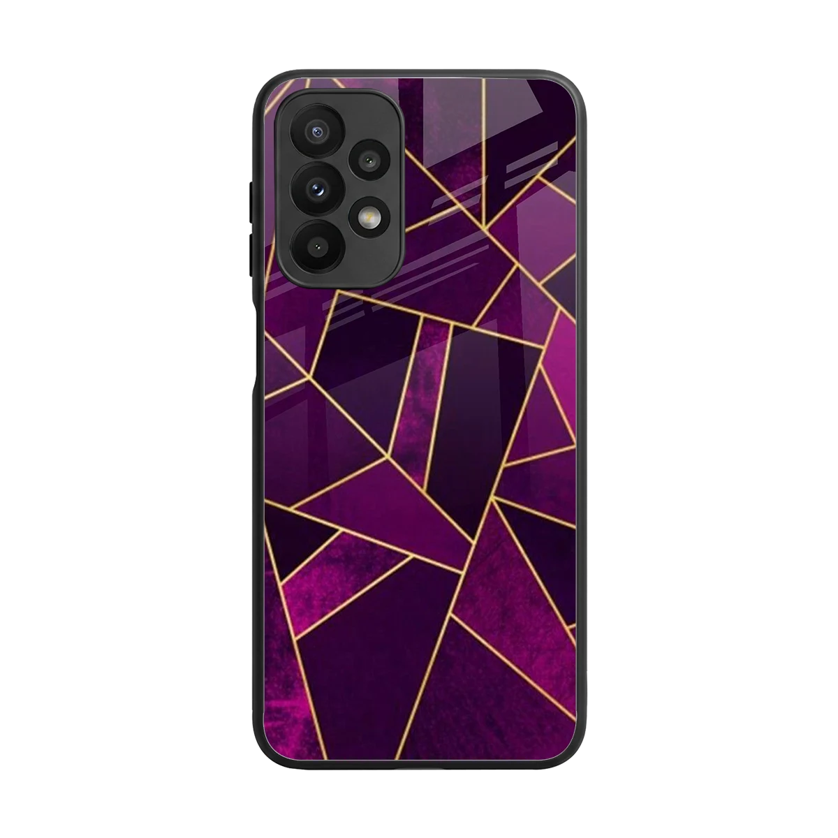 Violet Shards back phone cover | glass case for samsung galaxy a23