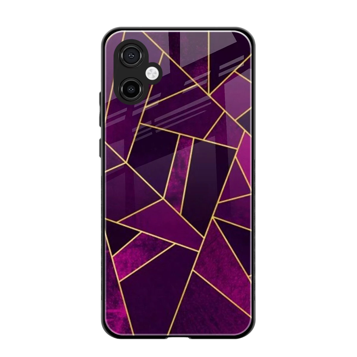 Violet Shards back phone cover | glass case for samsung galaxy a06 5g