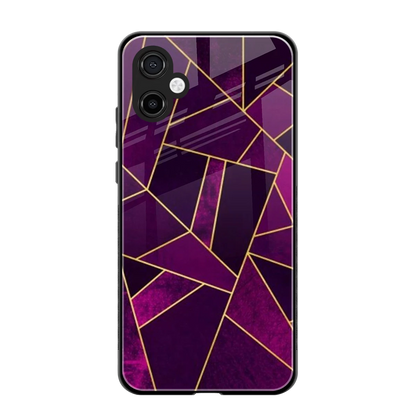 Violet Shards back phone cover | glass case for samsung galaxy a06 5g