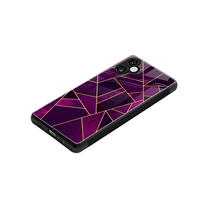 Violet Shards stylish phone case for samsung galaxy a06 5g | glossy glass and slim fit