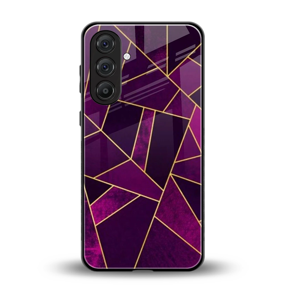 Violet Shards back phone cover | glass case for samsung galaxy a17 5g