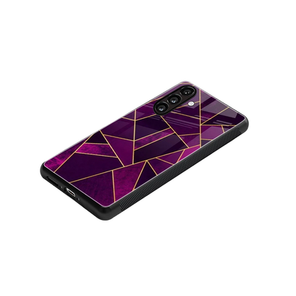 Violet Shards stylish phone case for samsung galaxy a36 5g | glossy glass and slim fit