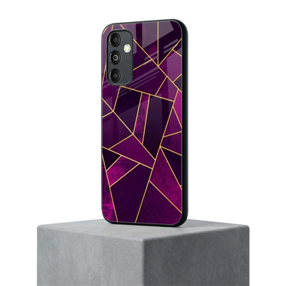 Violet Shards samsung galaxy m14 5g mobile cover | shockproof glass phone case