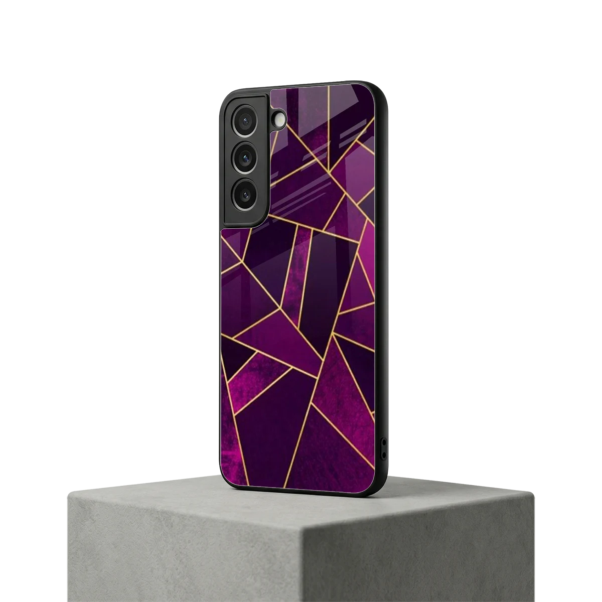 Violet Shards samsung galaxy s22 mobile cover | shockproof glass phone case