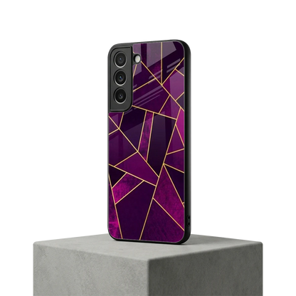 Violet Shards samsung galaxy s22 mobile cover | shockproof glass phone case