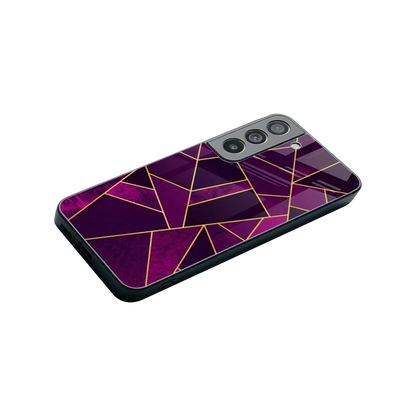 Violet Shards stylish phone case for samsung galaxy s22 | glossy glass and slim fit