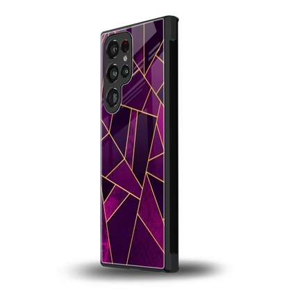 Violet Shards samsung galaxy s24 ultra mobile cover | shockproof glass phone case