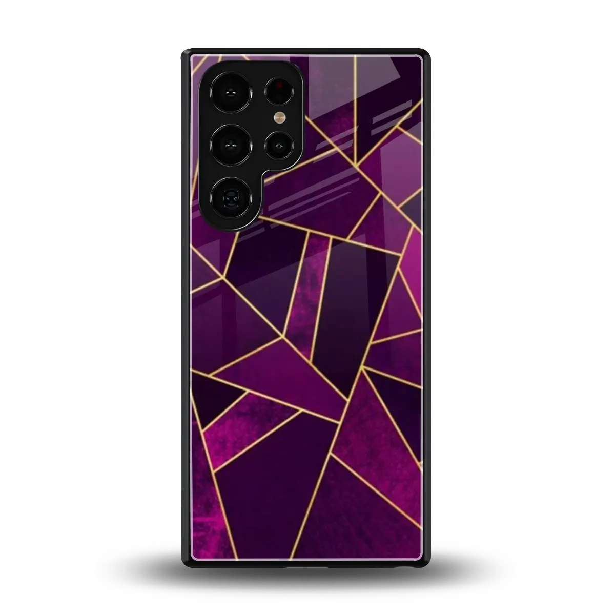 Violet Shards back phone cover | glass case for samsung galaxy s25 ultra