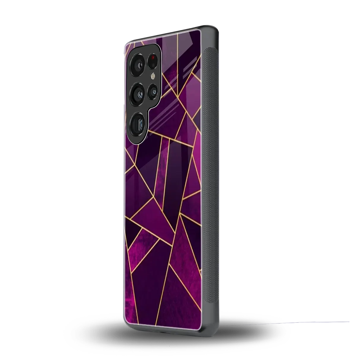 Violet Shards samsung galaxy s25 ultra mobile cover | shockproof glass phone case