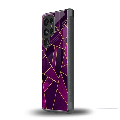 Violet Shards samsung galaxy s25 ultra mobile cover | shockproof glass phone case