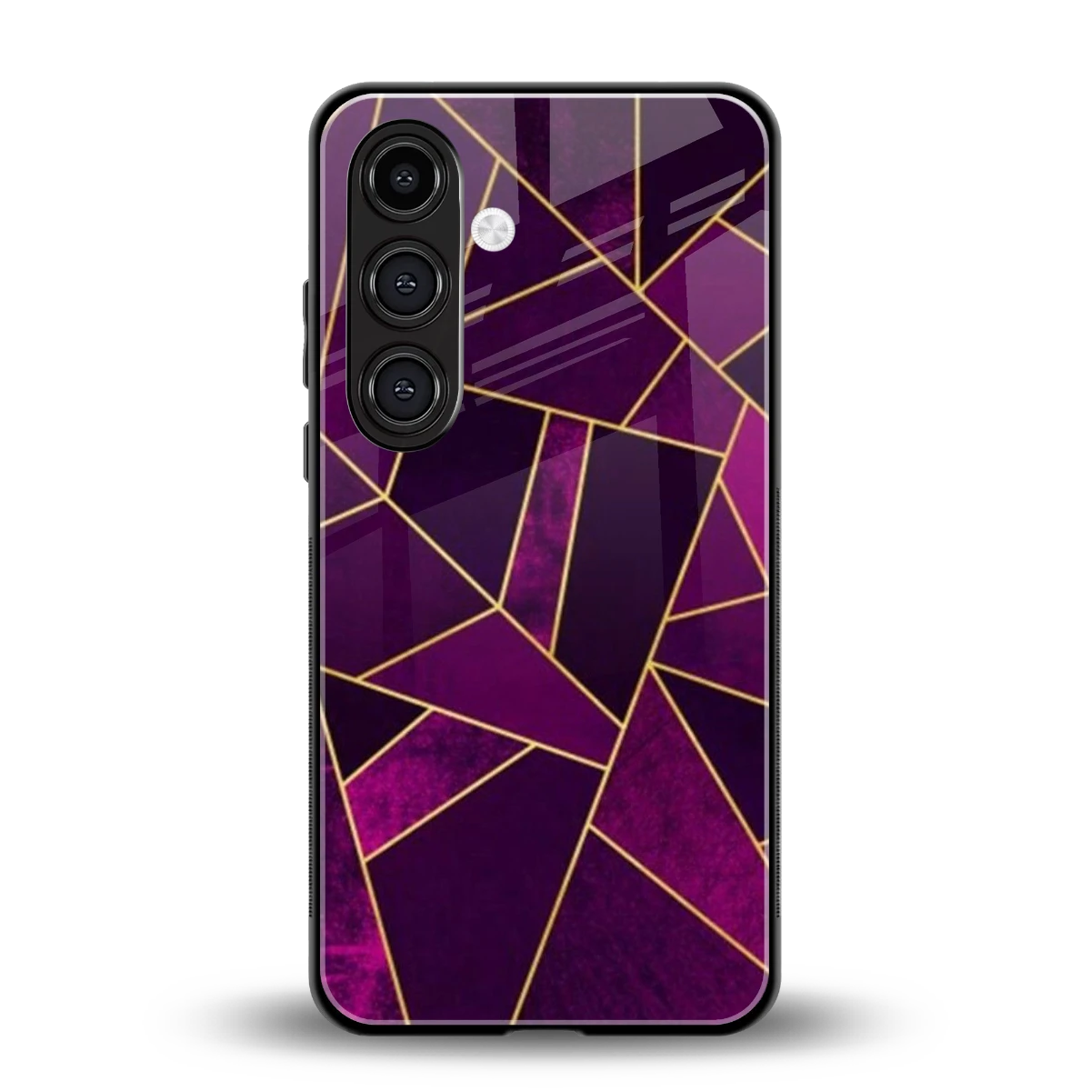 Violet Shards back phone cover | glass case for samsung galaxy s25