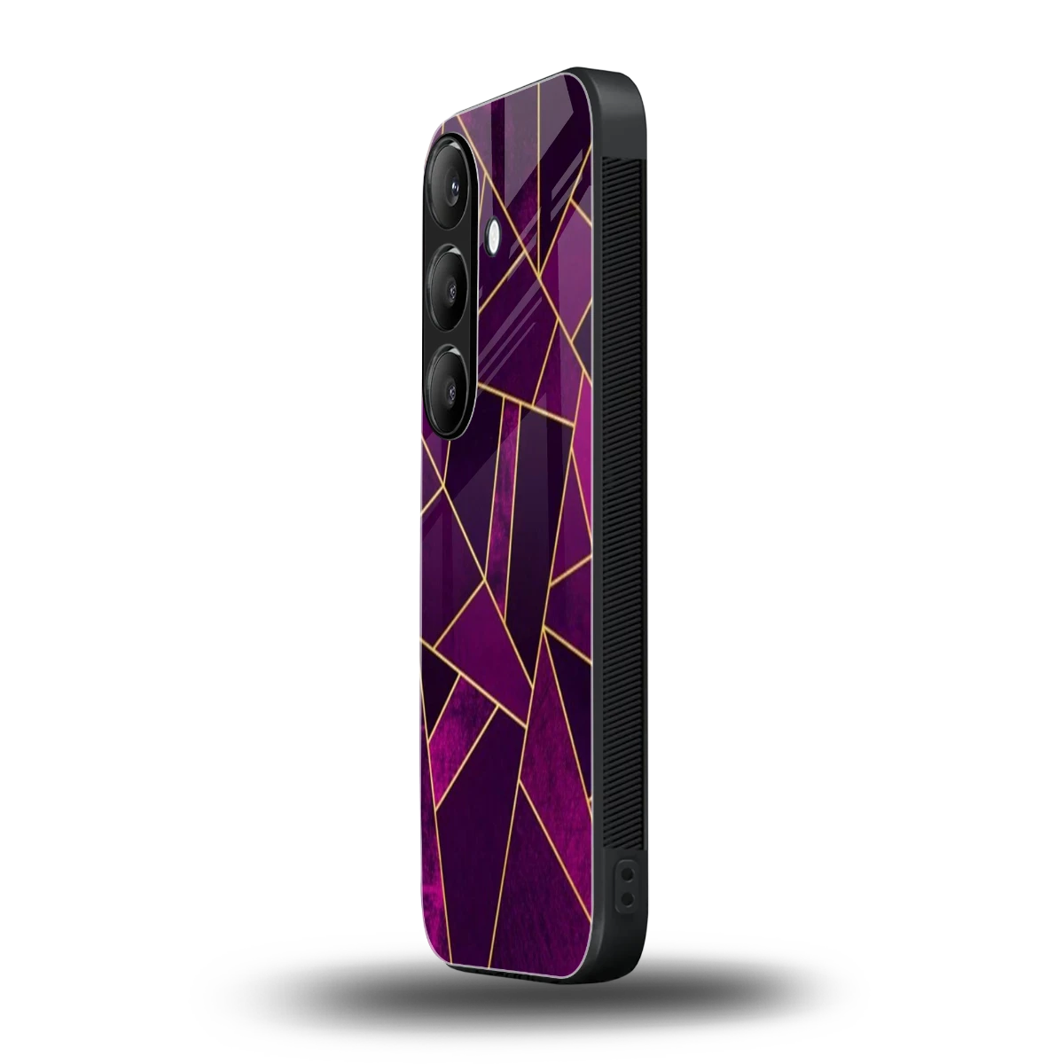 Violet Shards samsung galaxy s24 mobile cover | shockproof glass phone case