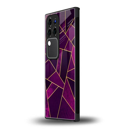 Violet Shardsvivo v30 pro mobile cover | shockproof glass phone case